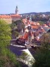 Msto esk Krumlov, hrad nad Vltavou