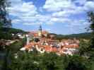 esk Krumlov, pohled na msto a hrad